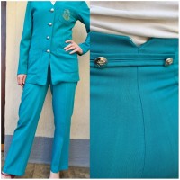 Turquoise vintage suit set 