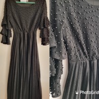 Black evening beaded gown