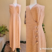 Maxi vintage peach dress