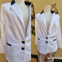 Black and white blazer